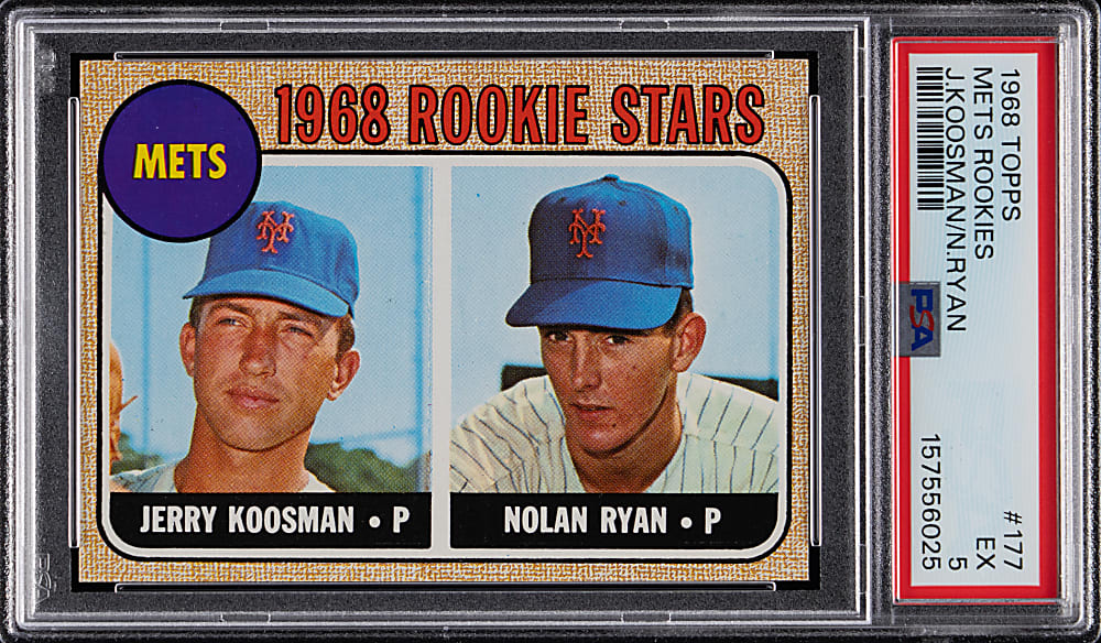 1968 Topps #177 Nolan Ryan Rookie PSA EX 5