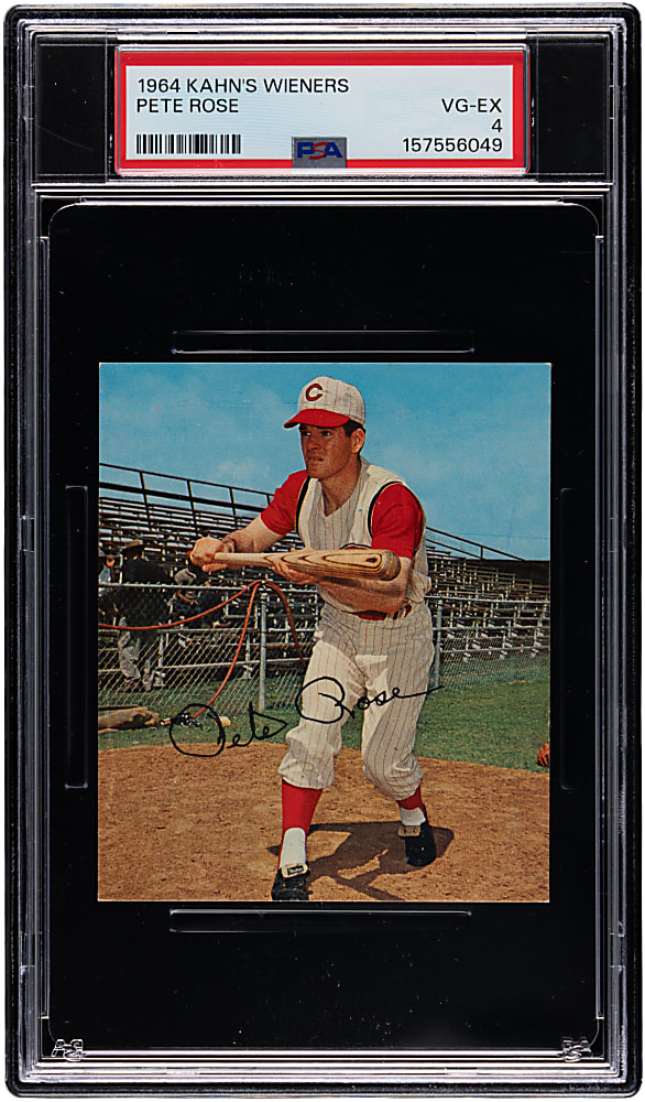 1964 Kahn's Weiners Pete Rose PSA VG-EX 4