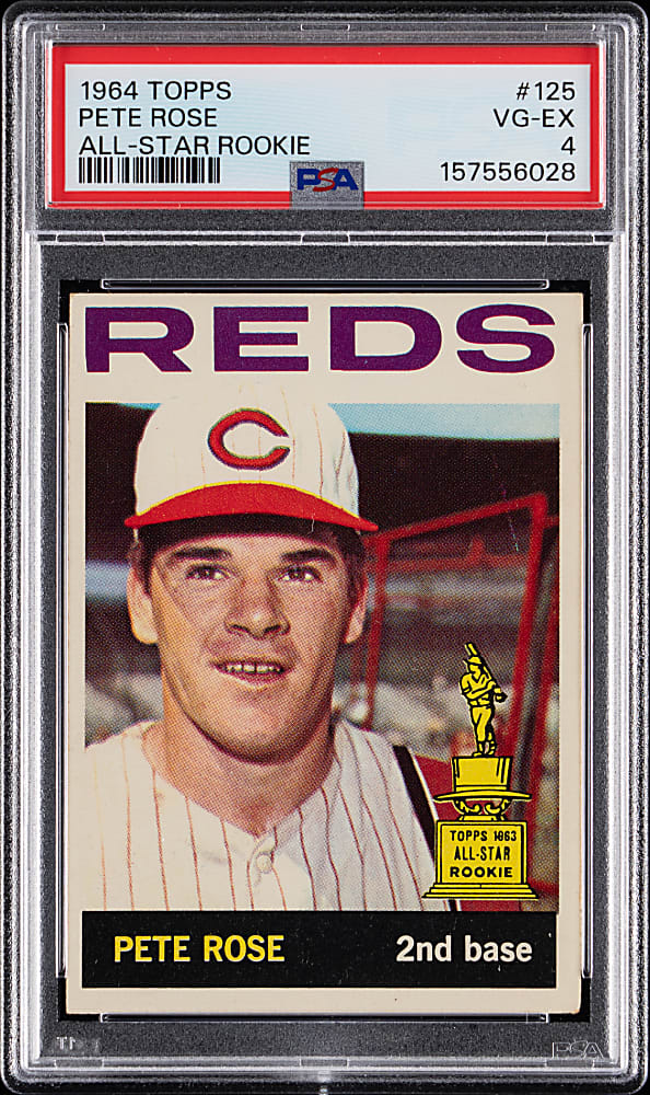 1964 Topps #125 Pete Rose All-Star Rookie PSA VG-EX 4