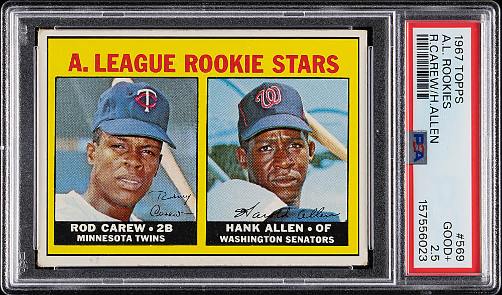 1967 Topps #569 Rod Carew Rookie High Number PSA GOOD+ 2.5