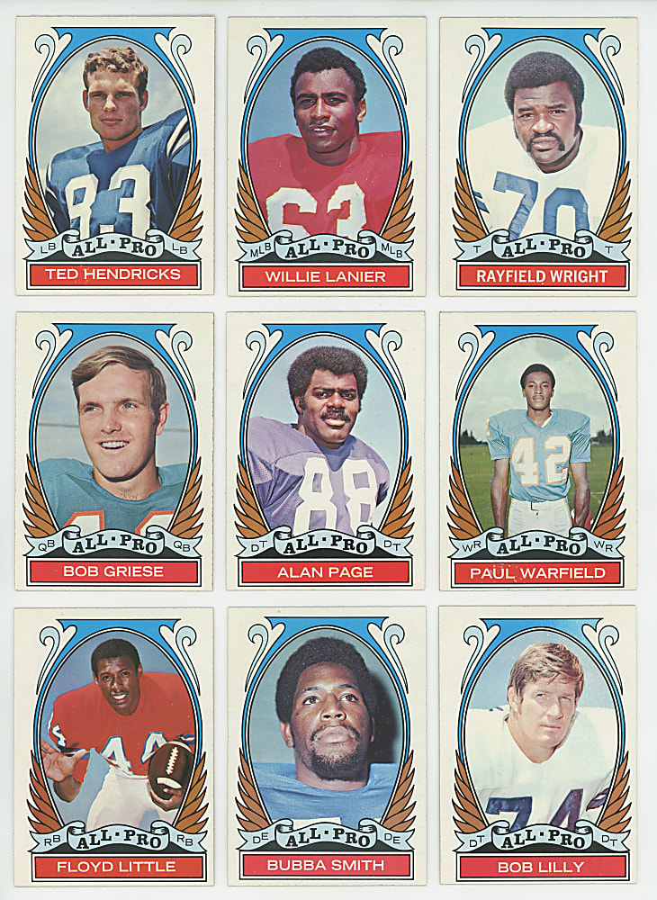 1972 Topps Football High Number Complete Set (88) with (2) PSA Graded Rookie Stars - Clean!