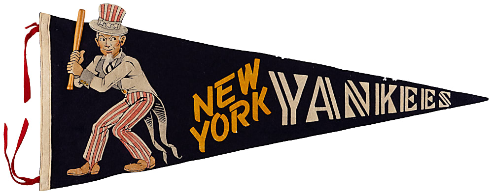 Extremely Rare 1950s New York Yankees Three-Dimensional Pennant