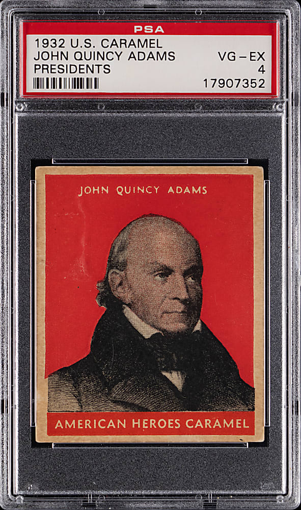 1932 U.S. Caramel Presidents John Quincy Adams PSA VG-EX 4
