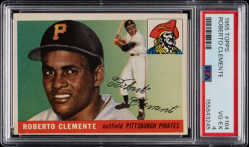 1955 Topps #164 Roberto Clemente Rookie PSA VG-EX 4