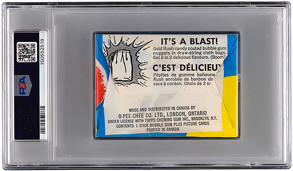 1971 O-Pee-Chee Unopened Wax Pack PSA NM-MT 8