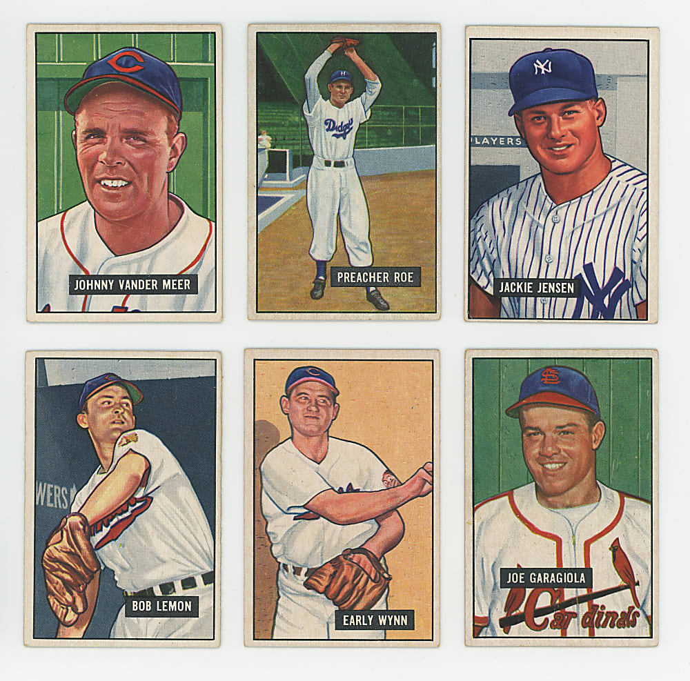1951 Bowman Collection (182) with Starter Set (133), (41) High Numbers & Several Hall of Famers/Stars