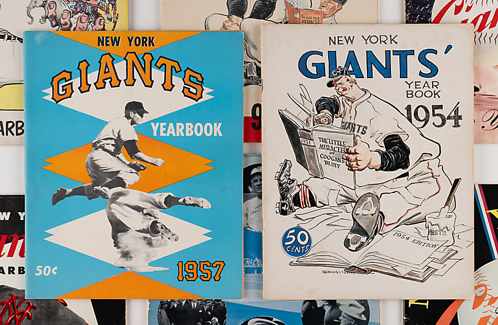 1947-1957 New York Giants Yearbook Collection (8)