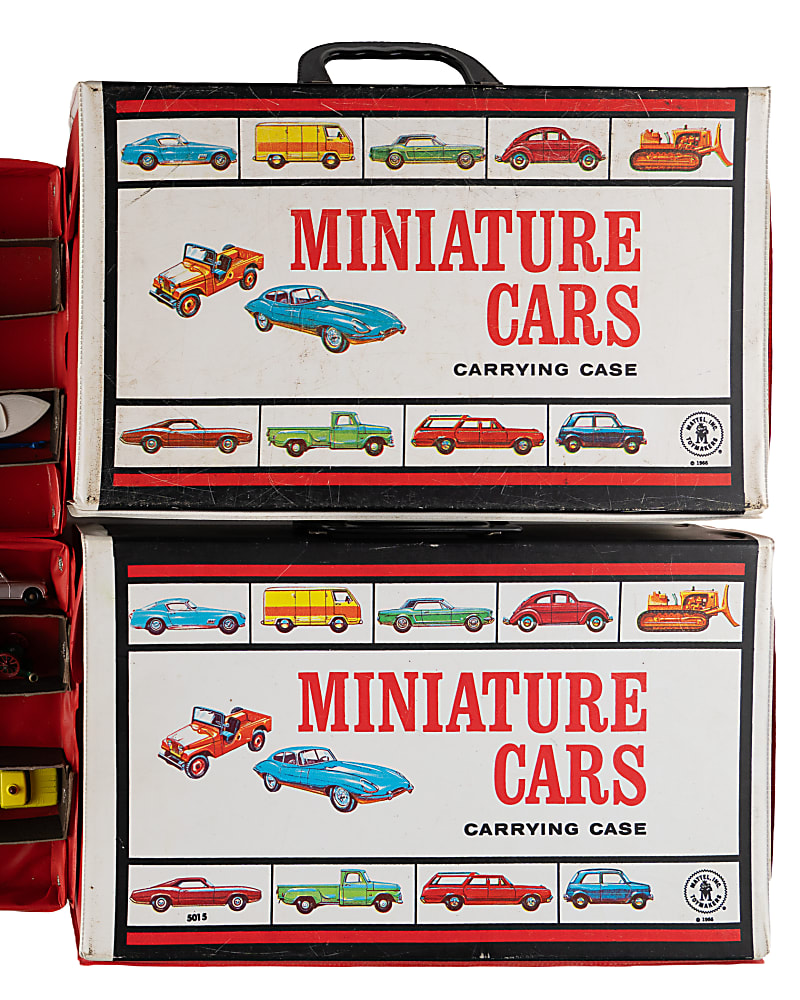 1960s-2000s Matchbox/Hot Wheels/Other Scale Model Vehicle Collection (180+) with (5) Carrying Cases