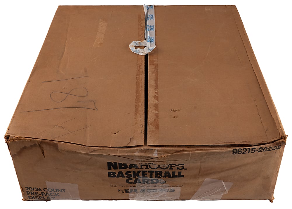 1989-1990 NBA Hoops Series 1 Unopened Boxes (8) with Point-of-Sale Display - All BBCE (FASC)