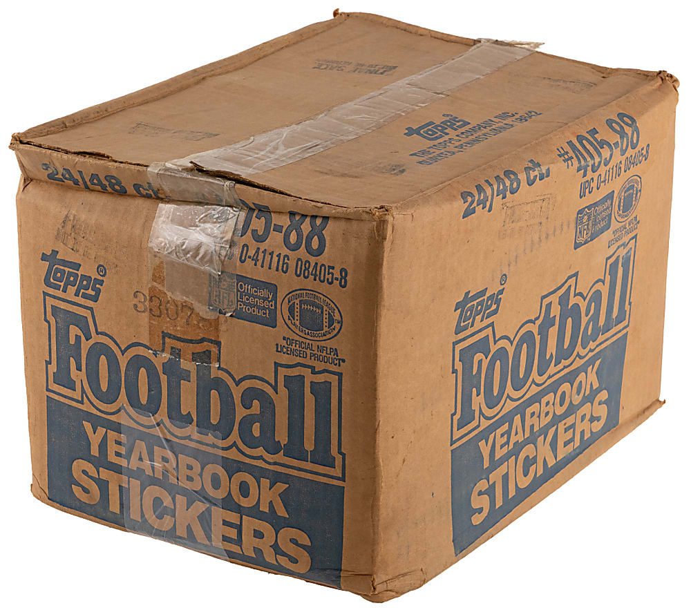 1988 Topps Football Stickers Complete Case - (24) Boxes with (48) Packs Each