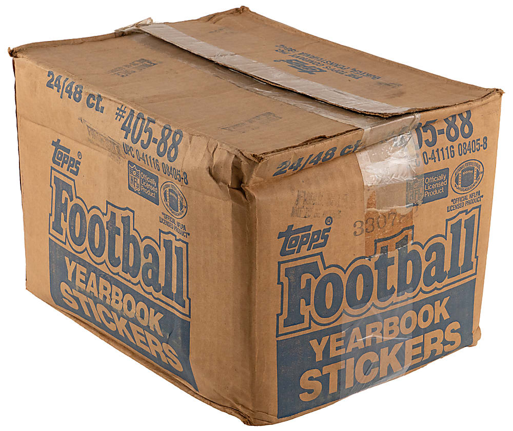1988 Topps Football Stickers Complete Case - (24) Boxes with (48) Packs Each