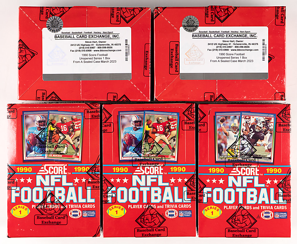 1990 Score Series 1 Football Unopened Box Case (20/36 count) - BBCE