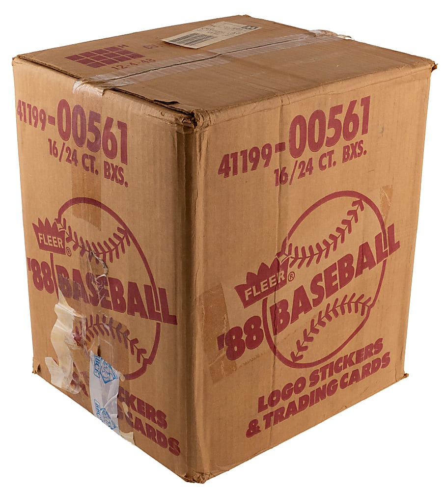 1988 Fleer Sealed Cello Case (16 Boxes, 24 Count Each) - BBCE