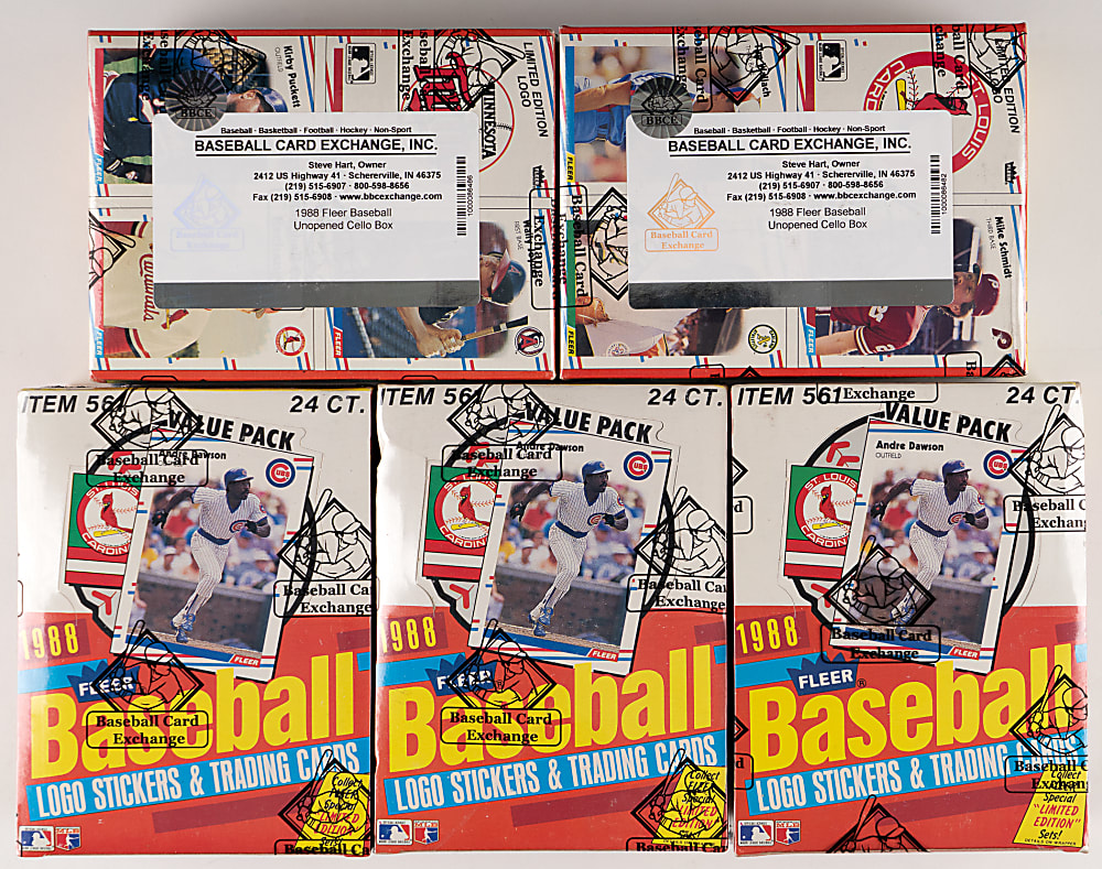 1988 Fleer Cello Case (16 Boxes, 24 Count Each) - BBCE