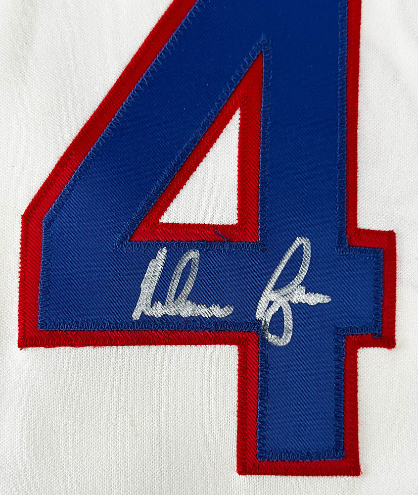 1987 Nolan Ryan Texas Rangers Signed Professional Model Introductory Jersey with Phil Wood LOA