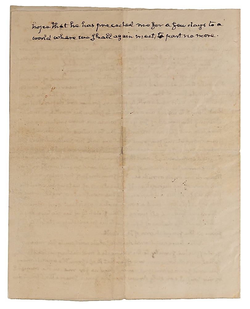 Unique 1840s John Quincy Adams Three Page Hand Written Eulogy Manuscript for Samuel L. Southard with Beckett LOA