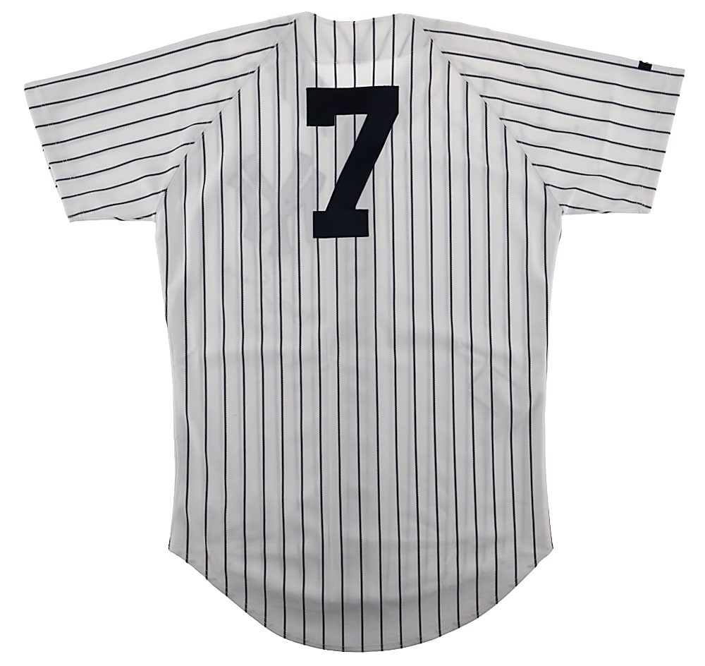 1992 Mickey Mantle Signed New York Yankees Old-Timers Day Jersey