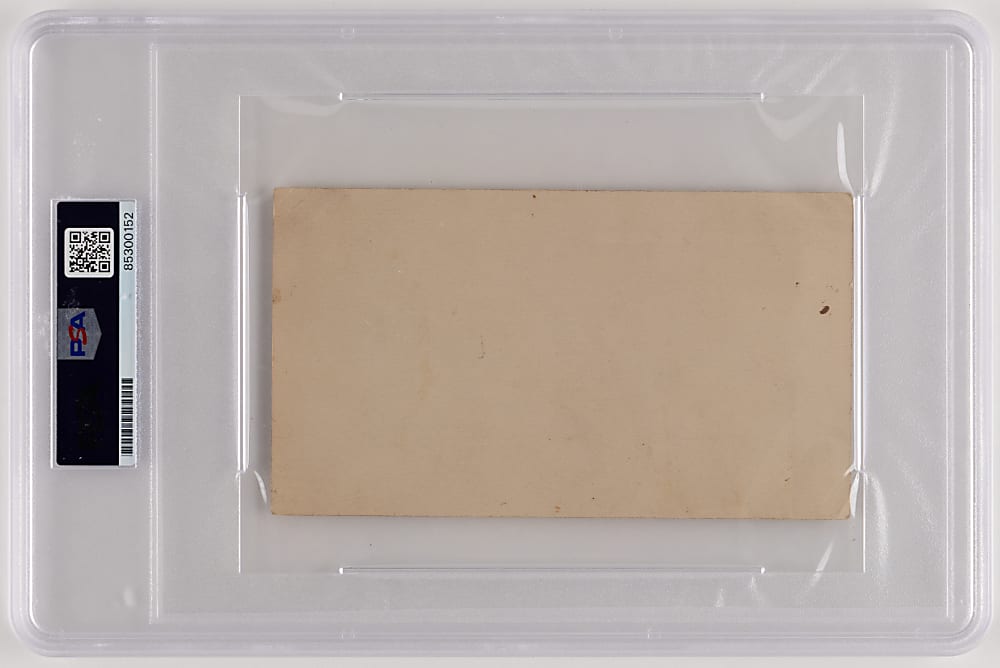 Vintage Ted Williams Signed "Harvard Club of Boston" Index Card PSA NM-MT 8