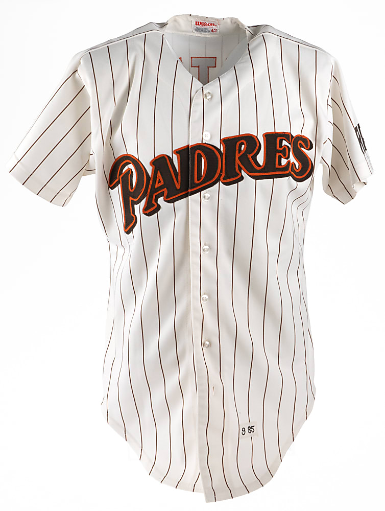 1985 Graig Nettles San Diego Padres Game-Used Home Pinstripe Jersey with "RAK" Patch & Phil Wood LOA