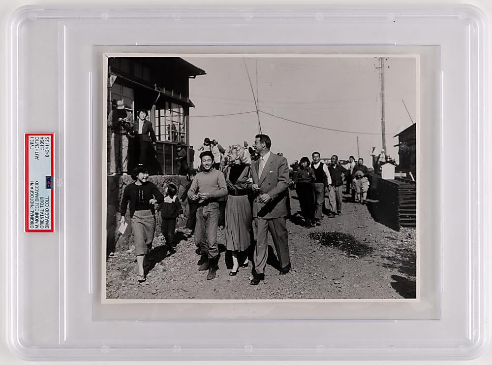 Circa 1954 Joe DiMaggio & Marilyn Monroe "Oriental Tour" Type I Photograph from DiMaggio Collection PSA/DNA Authentic