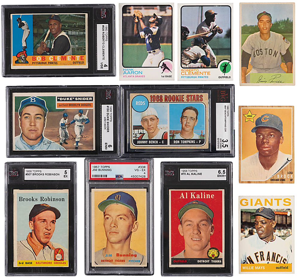 1911-1973 Baseball Hall of Fame & Star Grab Bag (19) with (9) Graded