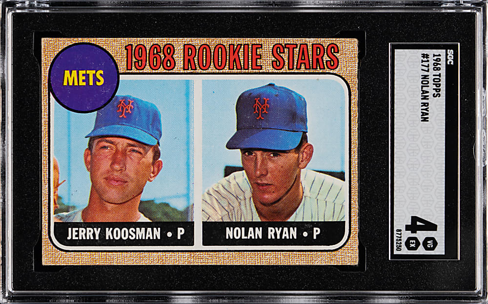 1968 Topps #177 Nolan Ryan Rookie SGC VG/EX 4