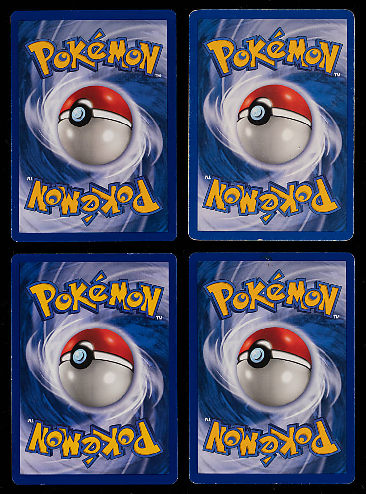 1999-2000 Pokémon Tougher Cards (4) with Rocket Dark Charizard #4/82 & Fossil Dragonite #4/62 Holofoils