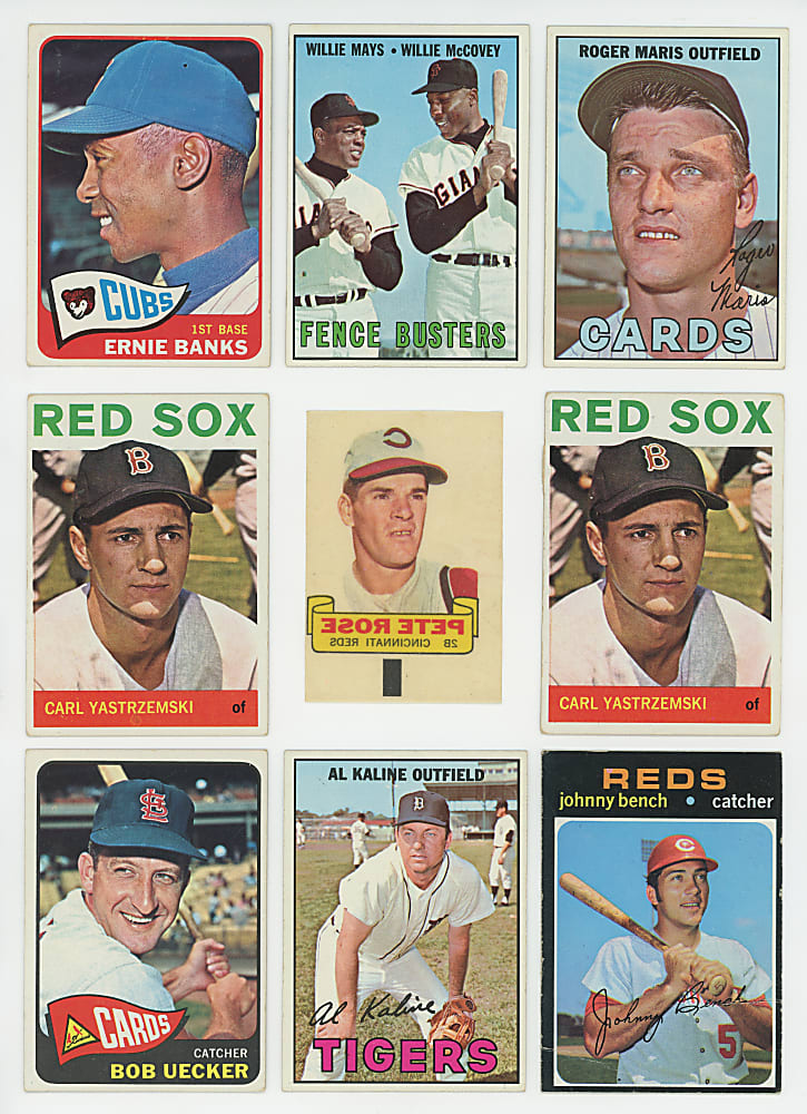 1960-1971 Topps Shoebox Collection (950+) with (90+) Hall of Famers Including Aaron, Clemente, Koufax & Rookies