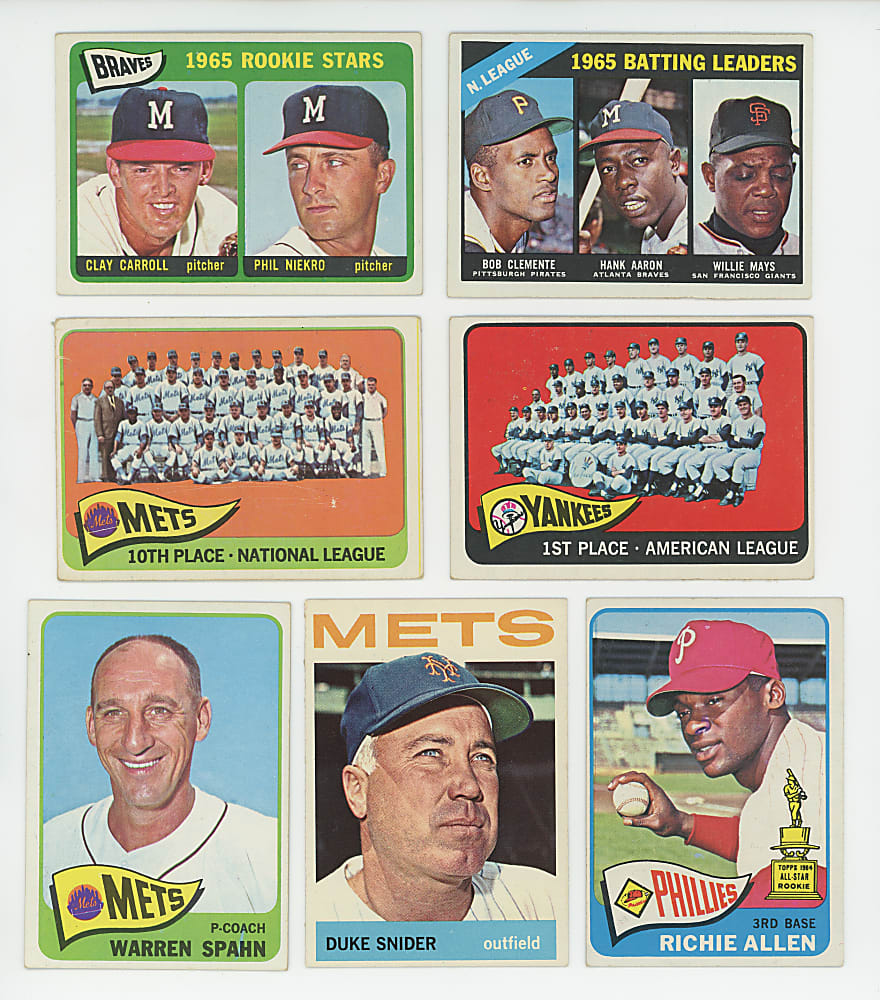 1960-1971 Topps Shoebox Collection (950+) with (90+) Hall of Famers Including Aaron, Clemente, Koufax & Rookies