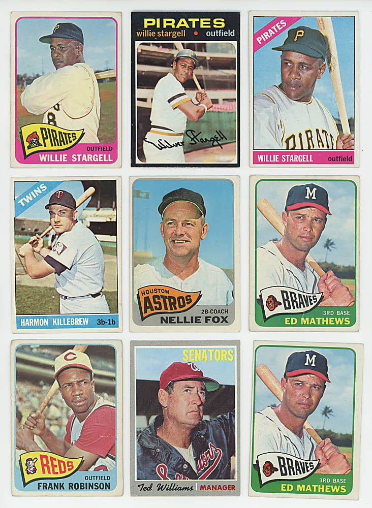 1960-1971 Topps Shoebox Collection (950+) with (90+) Hall of Famers Including Aaron, Clemente, Koufax & Rookies