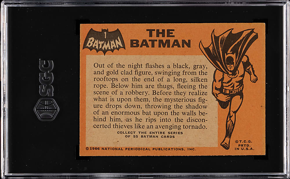 1966 Topps Batman #1 The Batman SGC EX 5
