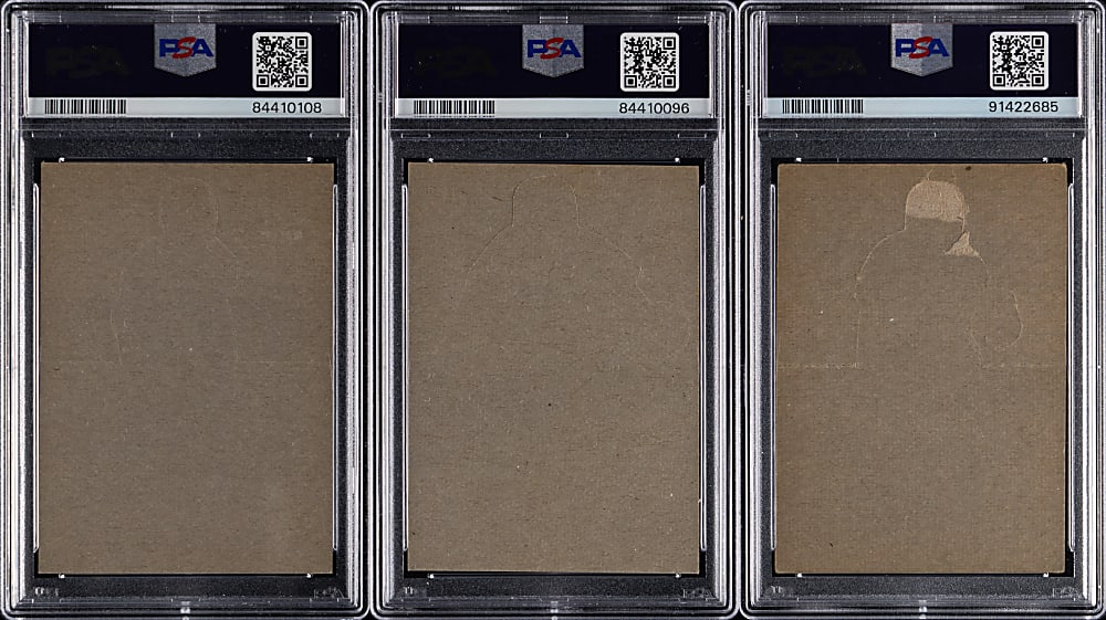 1964 Topps Stand-Up PSA Graded Trio with Sandy Koufax