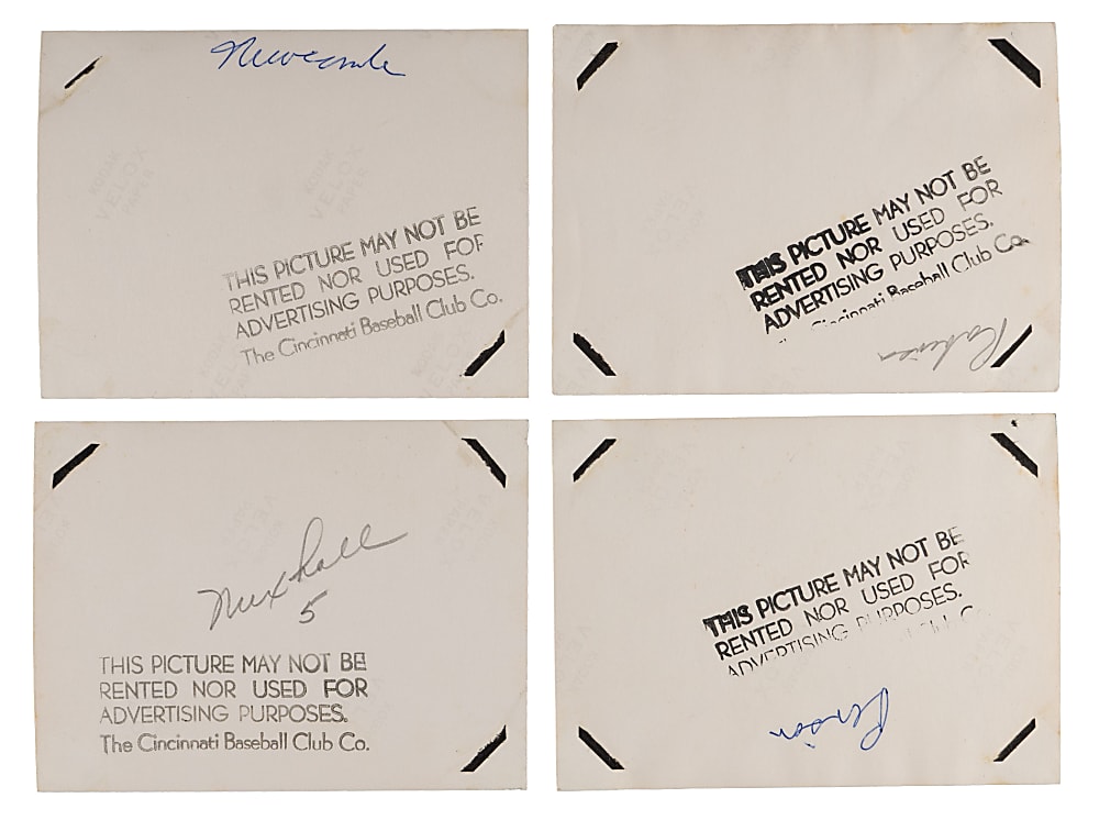 Rare 1959 Cincinnati Reds Official Team Issue Photographs (11) with Frank Robinson & Early Vada Pinson