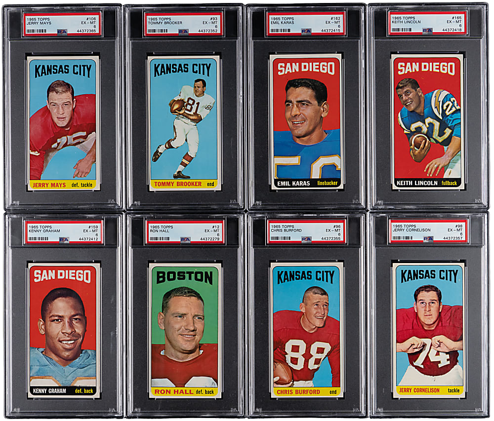 1965 Topps Football PSA Graded Collection (17)