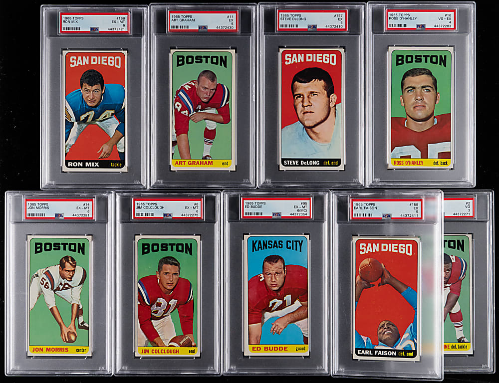 1965 Topps Football PSA Graded Collection (17)