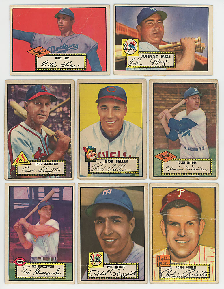 1952 Topps Low Number #1-310 Partial Set of (152) Different with Hall of Famers & Stars