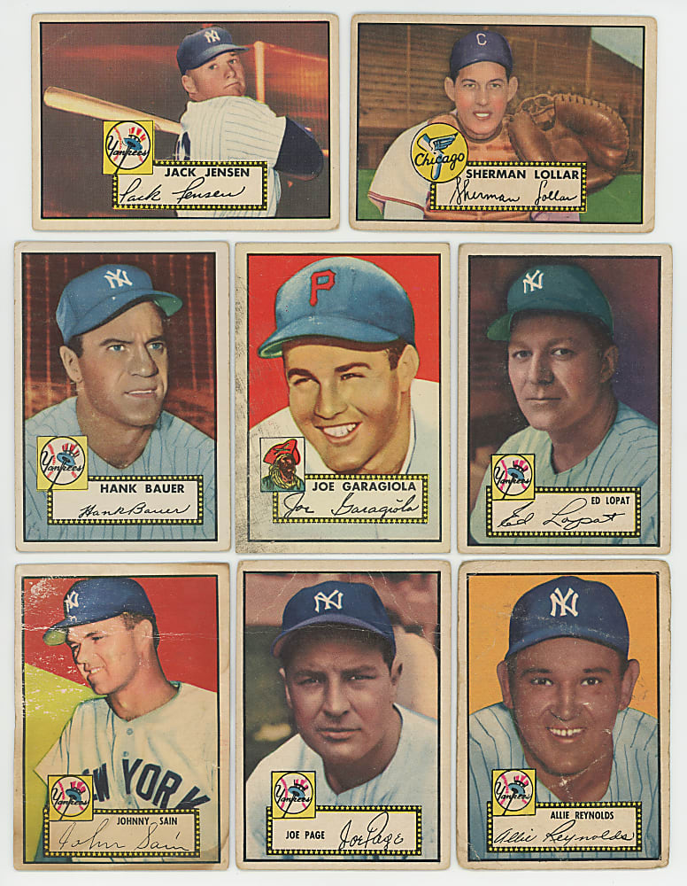 1952 Topps Low Number #1-310 Partial Set of (152) Different with Hall of Famers & Stars