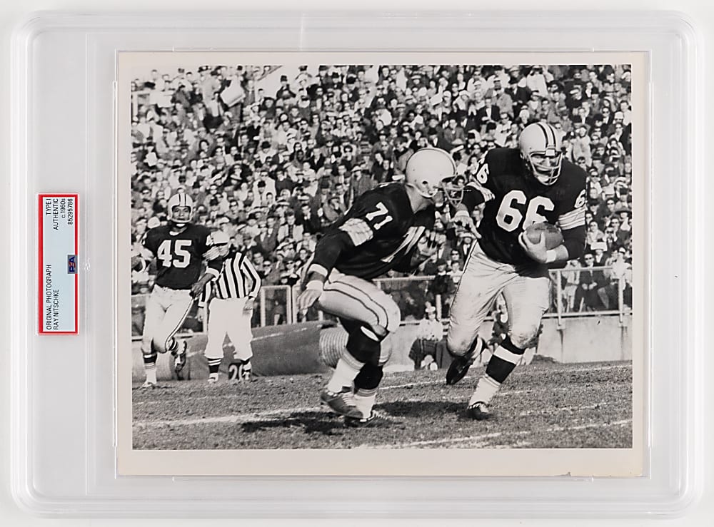 Circa 1960s Ray Nitschke Type I Photograph - PSA/DNA