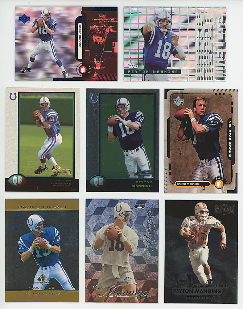 1990s-2000s Peyton Manning Collection (50+) Different with Rookies