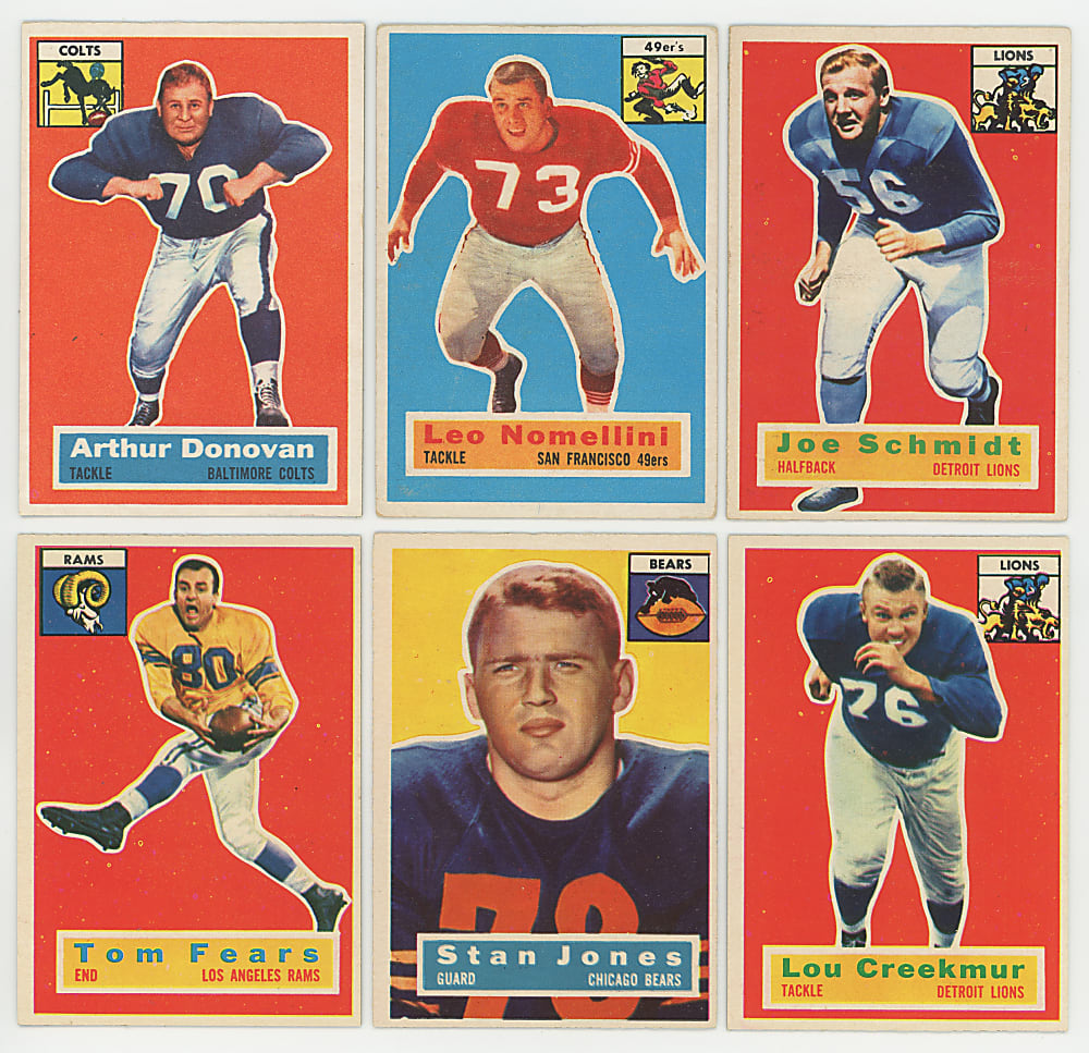 1956 Topps Football Partial Set (88/120) with Several Hall of Famers & Stars