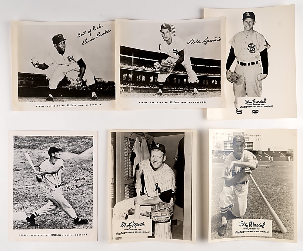 1950s-1960s Rawlings & Wilson Advisory Photo Collection (44) with Mickey Mantle & Ted Williams