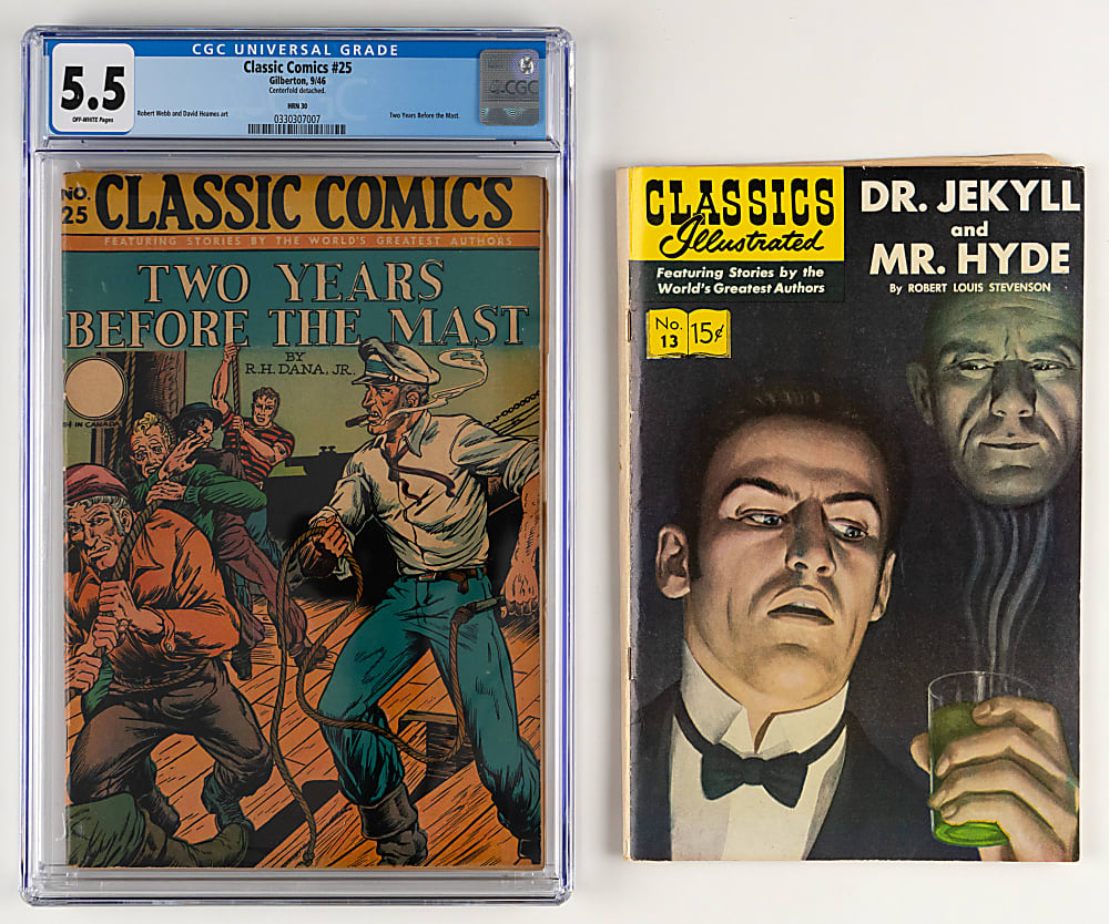 1944-1971 Classic Comics/Illustrated (8) Issues with (4) CGC Graded