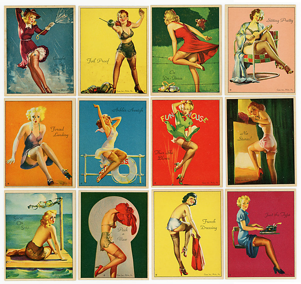 1944 R59 Gum Inc. American Beauties High-Grade Complete Set (24)