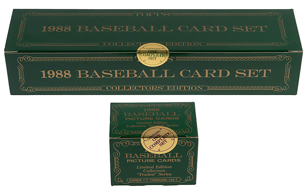 1988 Topps Tiffany & Topps Traded Tiffany Factory Sealed Complete Set Duo