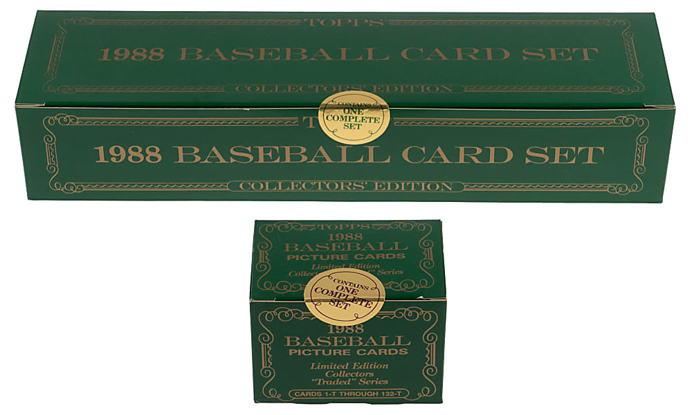 1988 Topps Tiffany & Topps Traded Tiffany Sealed Complete Set Duo