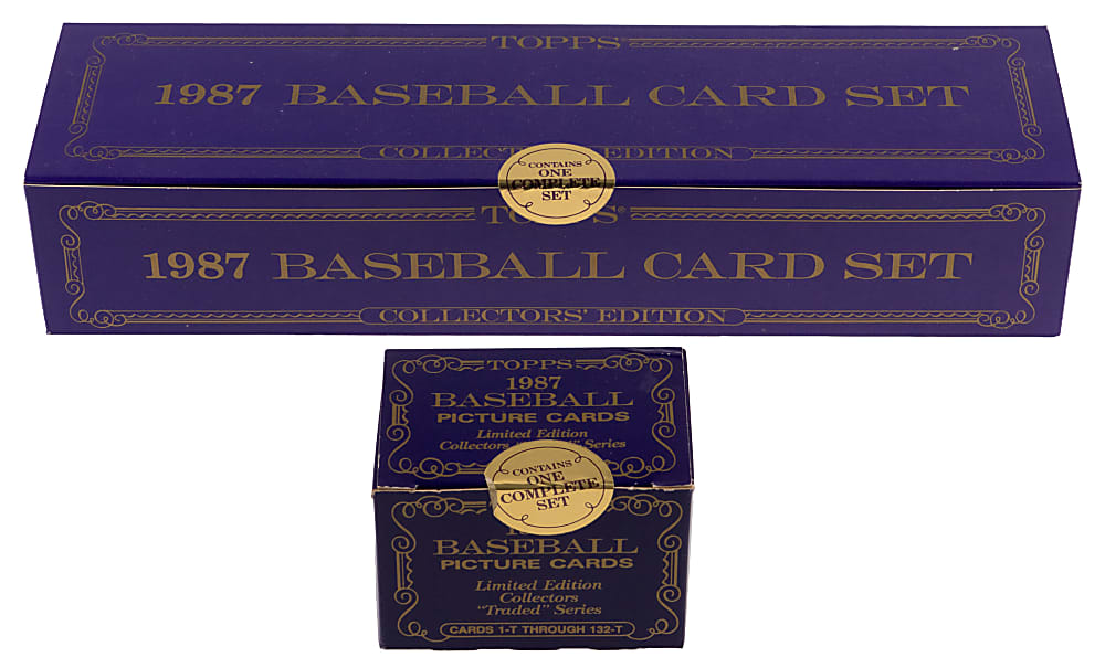 1987 Topps Tiffany & Topps Traded Tiffany Sealed Complete Set Duo