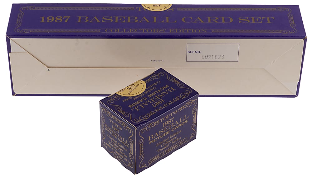1987 Topps Tiffany & Topps Traded Tiffany Sealed Complete Set Duo