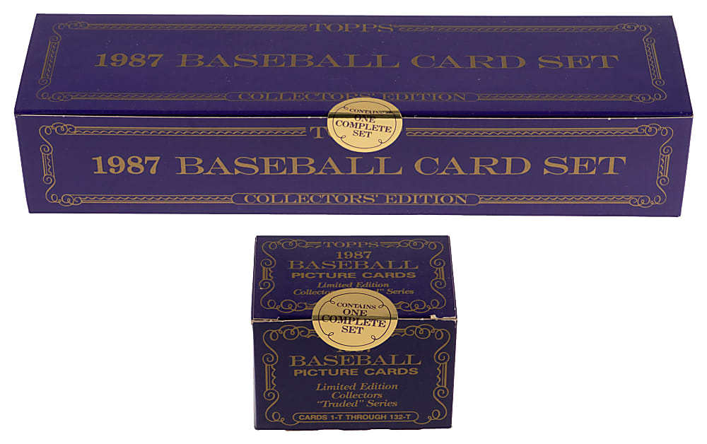 1987 Topps Tiffany & Topps Traded Tiffany Sealed Complete Set Duo