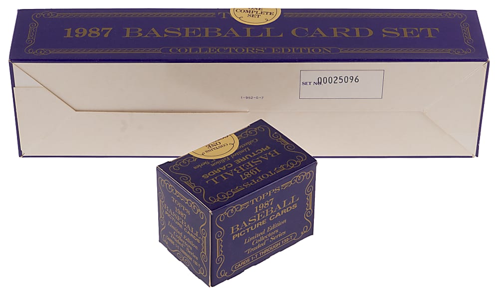 1987 Topps Tiffany & Topps Traded Tiffany Sealed Complete Set Duo