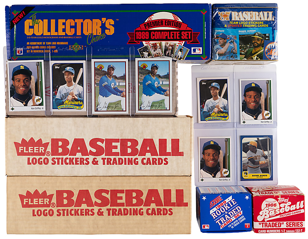 1986-1991 Baseball Complete Set Collection (50) with (3) 1989 Upper Deck